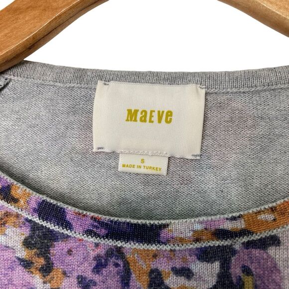 Anthropologie Maeve Kimmie Floral Pullover Sweater Womens Size Small Colorful - Picture 11 of 12